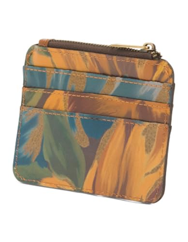 Image of Patricia Nash Leather Cassis ID Credit Card Case - Marigold Harvest
