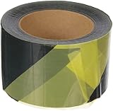 Hecho de no Película Empl 006 – 0100 – Cinta de balizamiento (75 mm x 500 m rojo/white-p, color Yellow/Black