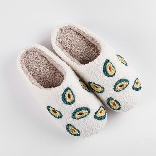 Image of Cherry Slippers for Women Men Fruit Shoes Cute Memory Foam Soft Winter Warm Indoor Outdoor Slippers