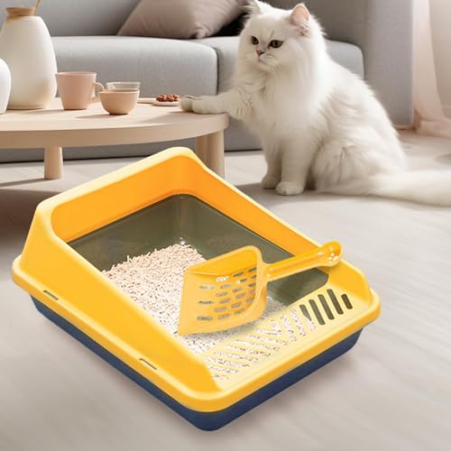 Caja de arena para gato abierta con lados altos Leefasy miniatura 6