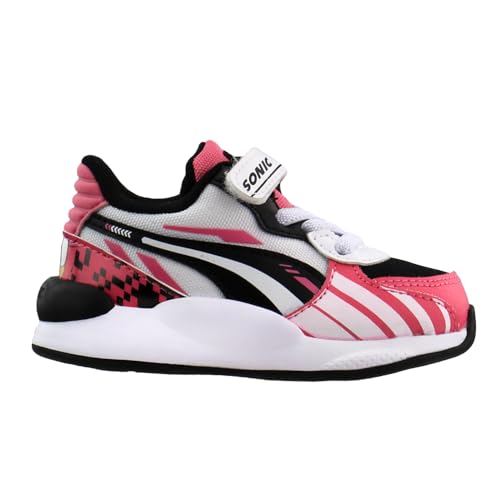 PUMA Toddler Girls Sega Sonic Rs 9.8 X Slip On Sneakers Shoes Casual - Black, Pink, White