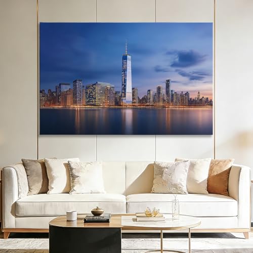 Toile New York deco chambre poster mural architecture urbaine 90x60