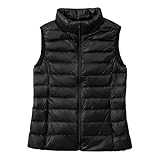 ダウンベスト レディース ウルトラライト ダウン ベスト 立ち襟 超軽量 暖かい 防寒 防風 無地 シンプル コンパクト収納 秋 冬 春 HC23