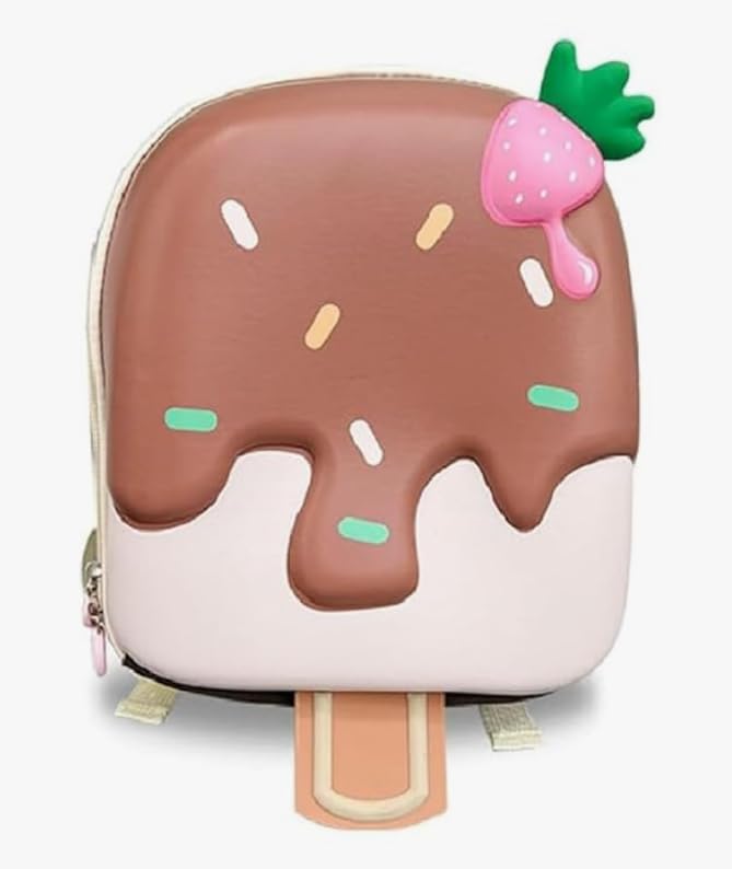 mmm happy kids MMM Happy KidsCute Popsicle Backpack for Girls | 3D Ice Cream School Bag | Lightweight Kids Nursery Bag | Soft Silicone Cartoon for Toddlers-picture-17