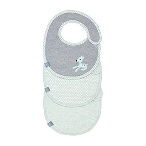 Lässig Baby peuter slabbetje set (3 stuks) klittenbandsluiting waterdicht pasgeborenen / Small Bib Value Pack Lela