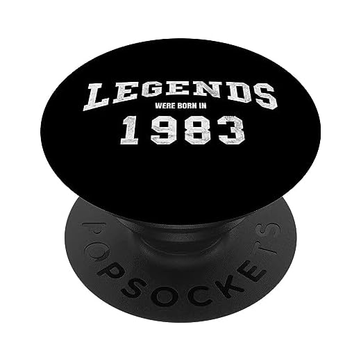 40 cumpleaños hombre mujer leyendas were born 1983 PopSockets PopGrip Intercambiable