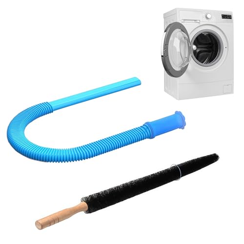 Dryer Vent Cleaner Kit Dryer Lint Vacuum Attachment with Stretch Universal Connector, with Cleaning Brush for Lint and Debris Removal, for All Vacuum Cleaner (Blue*1)