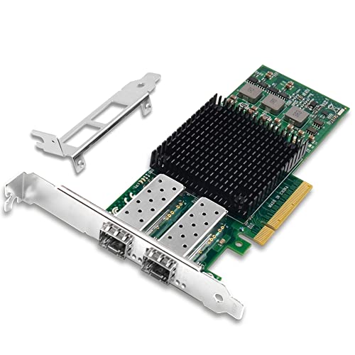 Xzsnet 10G Network Card With Bcm57810S Chip, 10Gb Pci-E Nic Compare To Broadcom 57810S, Dual Sfp+ Port Pci Express Ethernet Adapter Support Windows/Windows Server/Linux/Freebsd/Vmware Esxi #TOP9