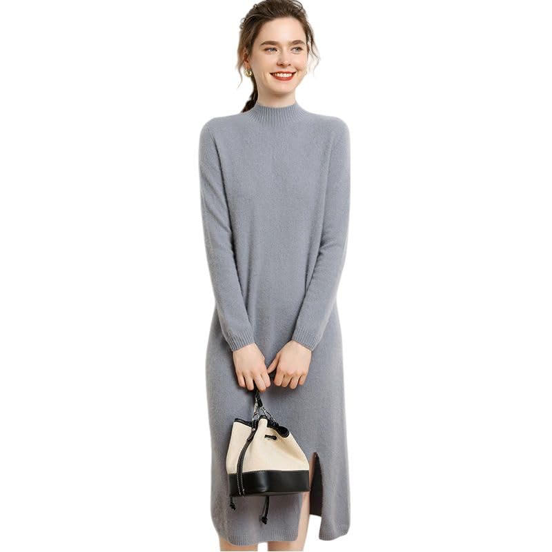 Robe pull moulante en maille fine extensible pour affiner la silhouette - 3