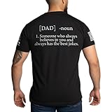 Grunt Style Dad Defined - Funny Dad Graphic Tee, Men's Short Sleeve T-Shirt (Black, X-Large)
