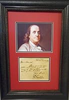 Algopix Similar Product 13 - Benjamin Franklin hand written note