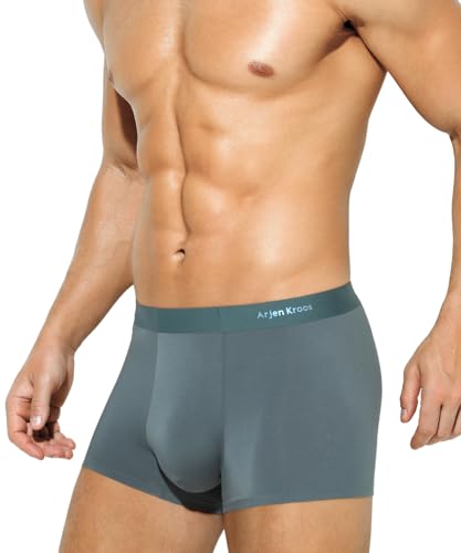 Arjen Kroos Underwear for Men Breathable Modal Boxer Briefs Silky Trunks Underpants