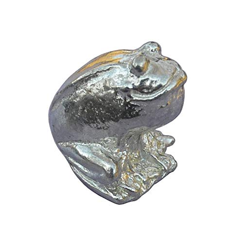Figurine Grenouille, Petite Grenouille, Porte-Bonheur Grenouille, Fait Main en Étain. Made in France, par William Sturt, des Étains de Jumilhac