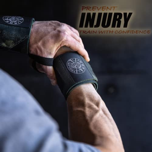 Iron Infidel Weightlifting Wrist Wraps - 24" Extra Stiff Heavy Duty, Wrist Support For Gym Workouts, Crossfit, Weights, Powerlifting, Fitness, Exercise, Olympic Lifts, Bench Press (Camo Black) #TOP7
