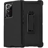 AICase for Galaxy Note 20 Ultra Belt-Clip Holster Case, Drop Protection Full Body Rugged Heavy Duty Case, Shockproof/Drop/Dust Proof 4-Layer Protective Durable Cover for Samsung Galaxy note20 ultra 5G