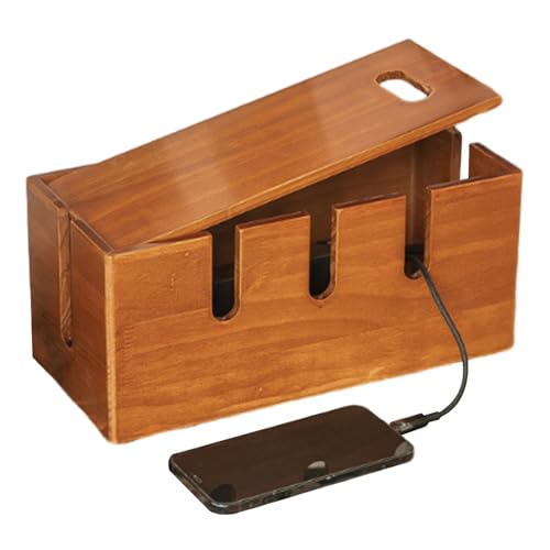Boîte De Rangement De Cordon – Cache-fil De Bureau, Protecteur De Support De Cordon Robuste, Conteneur De Stockage D'extension, Solution De Gestion De Câble | Accessoire De Rangement En Fil Métallique