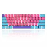 Guffercty kred GTSP 60% PBT Mechanical Gaming Keyboard Keycaps with 6.25U Space Bar OEM Profile for Cherry MX Switch Design Zhri (QWERTY Layout)
