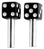 Custom Accessories 16120 Black Dice Style Door Lock Knob