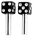 Custom Accessories 16120 Black Dice Style Door Lock Knob