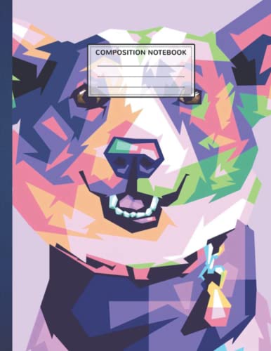 Composition Notebook : Puppy Dog And Ice Cream Journal Books Notebook With Lined Paper, College Ruled Comp Books Writing Journals Notebook 8.5x11 inches, 110 Pages KDO-A359