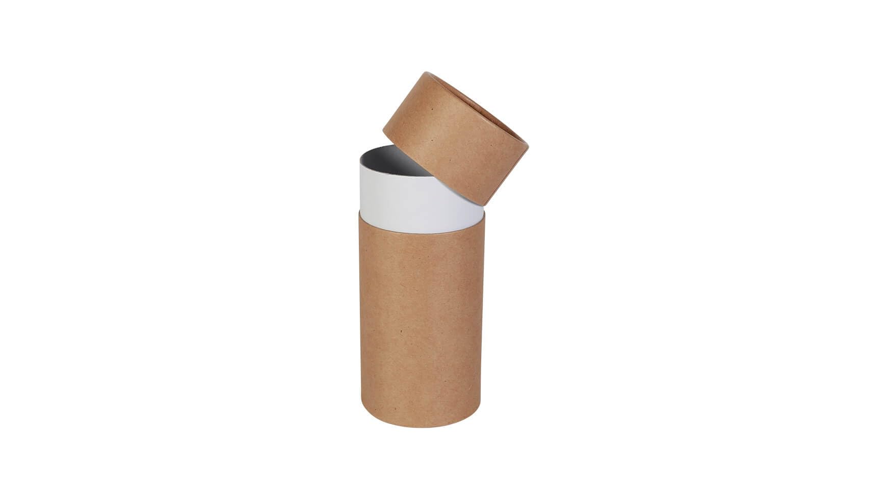 10x Rundkarton 150 mm hoch Ø 70 mm 170g/qm Naturbraun Runde Geschenkbox mit Deckel Rundbox Geschenkbox rund
