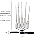 2Pcs Halloween Articulated Fingers,3D Printed Articulated Finger Extensions ,Wearable Flexible Scary Bone Fingers