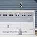 FTVOGUE Aluminum Garage Door Seal Guards 4PCS Weatherproofing for Indoor Outdoor Home Protection 5.91x1.77 Inch No Tools Required
