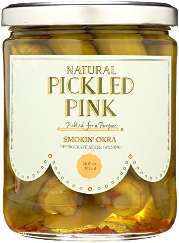 Pickled Pink Foods, Smokin' Okra, 16 Oz