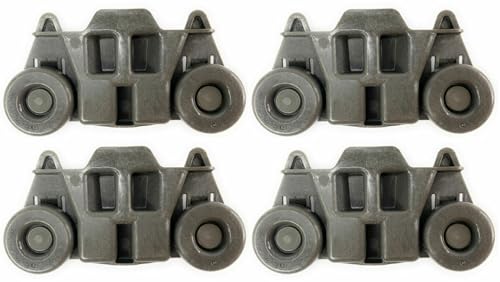 #US Appliance Replace Parts KDFE454CSS1 for KitchenAid Dishwasher Lower Dishrack Rollers (4 Pack) - (actoparts#045114)