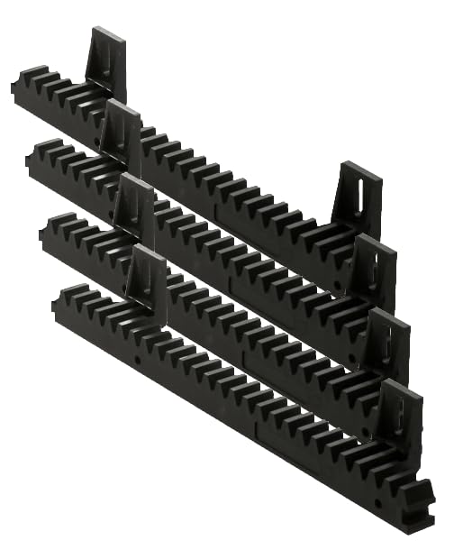 Schartec Lot de 4 crémaillères M4 en plastique avec noyau en acier