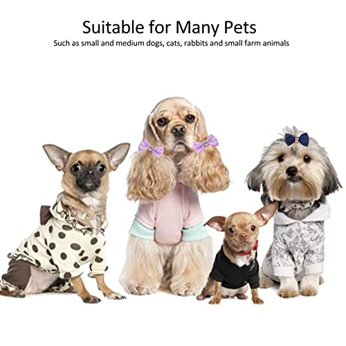 20 Pçs Laços para Cabelo de Cachorro, Laços para Cachorros Com Elástico Fofo e Moda Acessórios de Ca