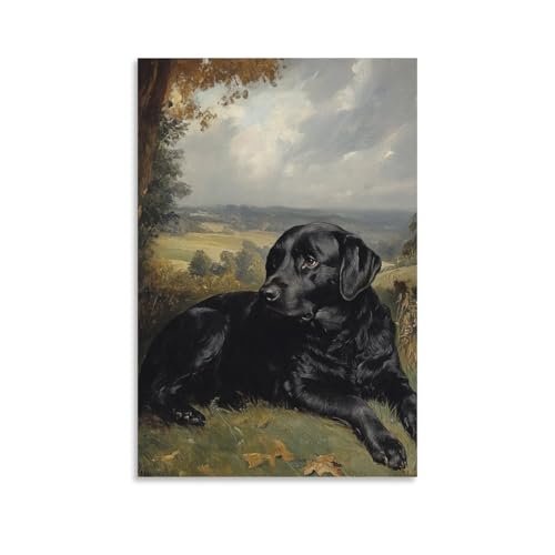 Murale décoration Labrador Retriever - Toile d'art pour chambre 50x75 cm
