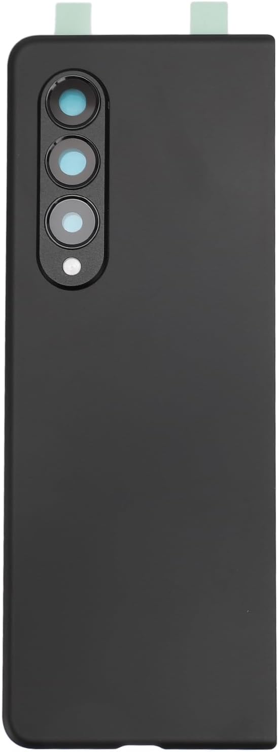 Replacement Back Glass Cover, Pre Installed Camera Lens and Repair Kit for Z Fold 3 5G F926, Fitting Housing with Tools (Black)