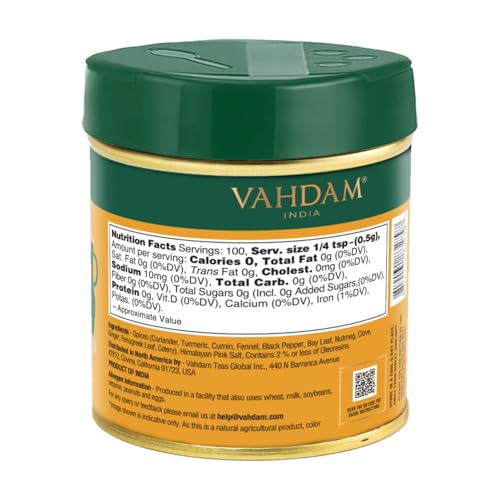 Image of VAHDAM Authentic Indian Curry Powder (50g, 1.76 Oz), Crafted by 8 times Michelin-starred chef Vikas Khanna | 11 Single Origin Spice blend | With Pure Spices and Himalayan Pink Salt