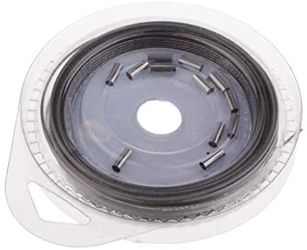 SGerste Stainless Steel Fishing Jigging Line Stainless Steel Leader Wire 60LB 70LB 80LB 100LB 120LB (120LB)