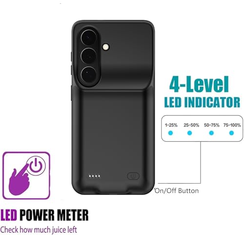 Funda de carga para Samsung Galaxy S26 Ultra recargable de 10000 mAh marca Fraternize 2