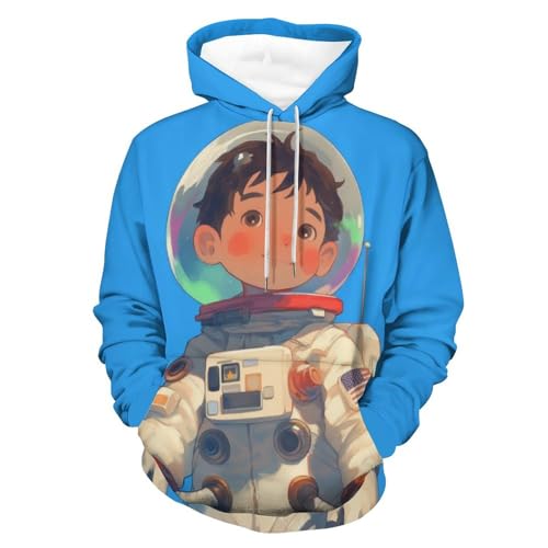 Sweat à capuche garçon cosmonaute chaud et doux avec grand confort thermique