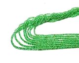 Cuentas colombianas facetadas de EMERALD de 3 a 5 mm, 38 cm