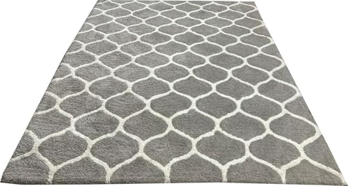 Image of Carpet for Living Room 5X7 FEET Modern Soft Shaggy Carpet Thick, Fluffy & 2 inch Pile Shag Rug for Your Kids Room, Bedroom & Livingroom (Ivory x)