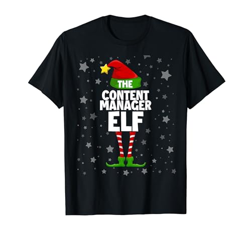 Gestor de contenido Elf Group Matching Family Costume Navidad Camiseta