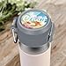 Personalized Name Plate Compatible with Stanley Quick Flip GO Bottle 24 36 oz, Custom Acrylic Name Tag with Double Sided Tape for Stanley Water Bottle Accessories