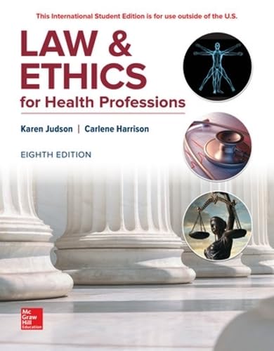 Law & Ethics For Health Professions