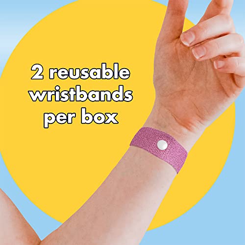 Image of Three Lollies Preggie Anti-Nausea Wristbands for Pregnancy, Acupressure Wristbands for Morning Sickness Support, Drug-Free for Travel & Motion Discomfort, Reusable, 1 Count, 2 Wristbands, Pink