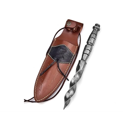 Dessi Damascus Steel blade Knife - Camping Hunting Hiking Outdoor