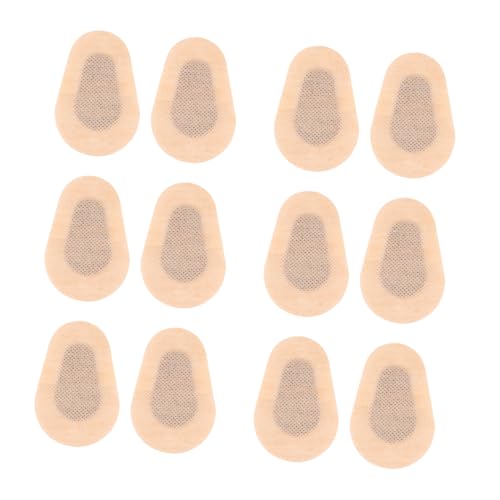 Gatuida Almohadillas Elásticas para Ojos de Tela No Tejida 6 Pares 7.5x5 Cm Pegatinas Absorbentes Estériles para Cuidado Ocular y Heridas en Piel Sensible