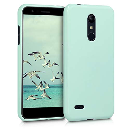 kwmobile Funda Compatible con LG K11 / K11+ - Carcasa de TPU Silicona - Protector Trasero en Menta Mate
