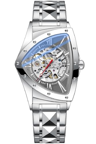 Montre automatique homme squelette : oubliez les piles avec l'acier sport LCX996
