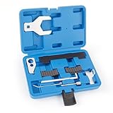 WAYCOJOY 9PCS Engine Camshaft Tensioning Alignment Locking Timing Tool Kit, with Water Pump Wrench, Compatible with Chevy Cruze Aveo Alfa Romeo Fiat Vauxhall Opel Saab 16V 1.4 1.6 1.8