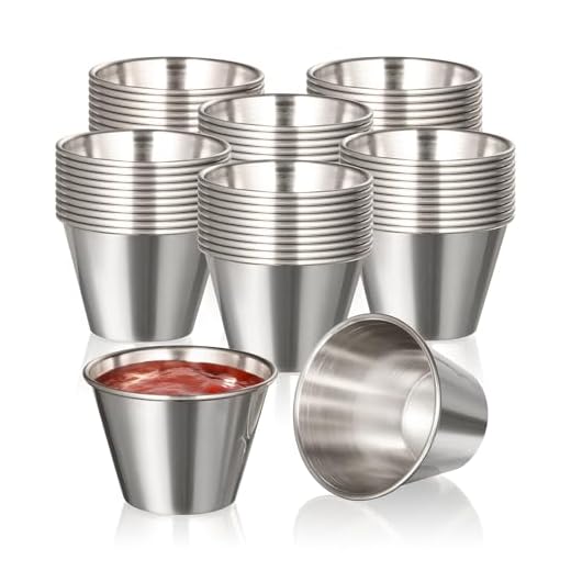 Fit Meal Prep Stainless Steel Dipping Cups