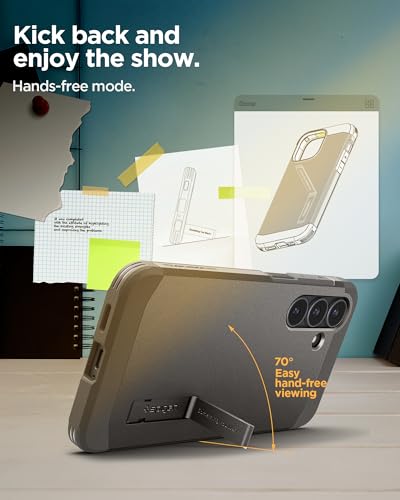 Image of Spigen Tough Armor MagFit for Samsung Galaxy S25 FE Case, Galaxy S25 FE Back Cover (2025) - TPU+Poly Carbonate｜Gunmetal